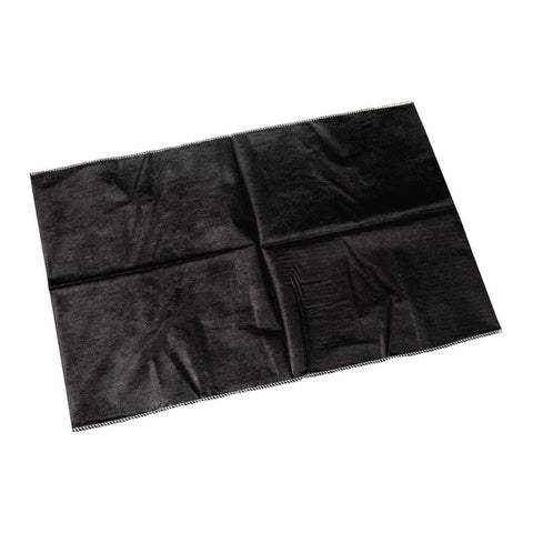 JET BLACK - BLACK DISPOSABLE PILLOW CASES - 20" X 29" (100/BOX)