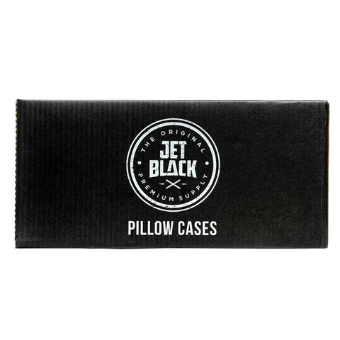 JET BLACK - BLACK DISPOSABLE PILLOW CASES - 20" X 29" (100/BOX)