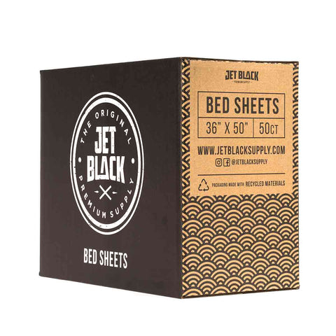 JET BLACK - BED SHEETS FOR TATTOO BEDS AND CHAIRS