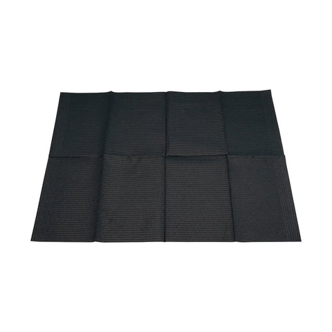 JET BLACK - ECO-FRIENDLY DISPOSABLE 4-PLY PREMIUM LAP CLOTHS - 500CT