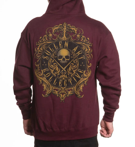 FILIGREE BADGE ZIP HOOD