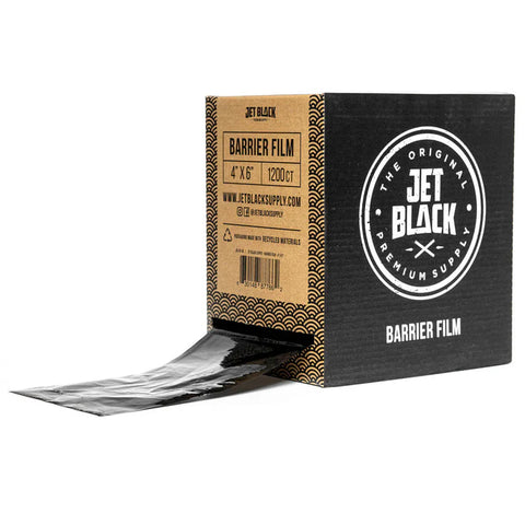 JET BLACK - 4"X6" BARRIER FILM TO PREVENT CONTAMINATION