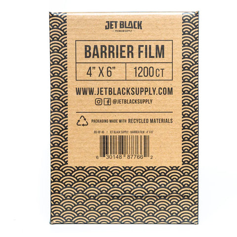 JET BLACK - 4"X6" BARRIER FILM TO PREVENT CONTAMINATION