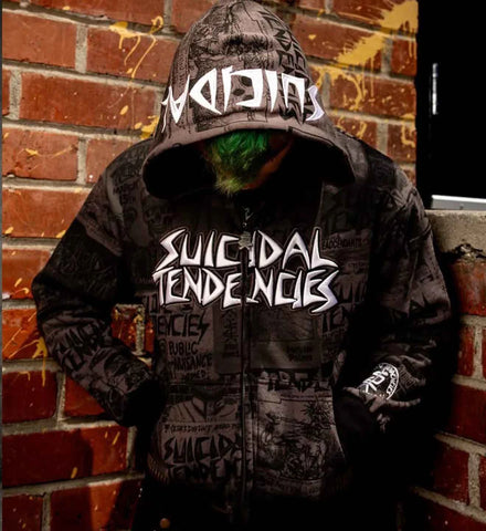 SULLEN X ST POSTED ZIP UP GREY & BLUE