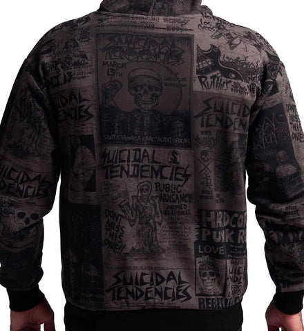 SULLEN X ST POSTED ZIP UP GREY & BLUE