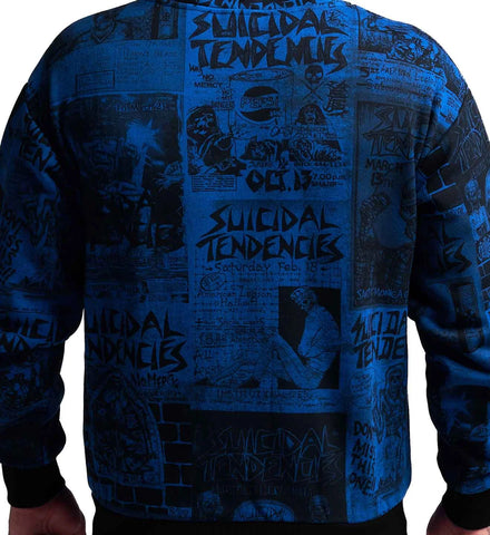 SULLEN X ST POSTED ZIP UP GREY & BLUE