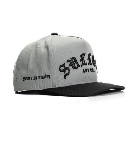 ROCK SCRIPT SNAPBACK - DARK CHARCOAL