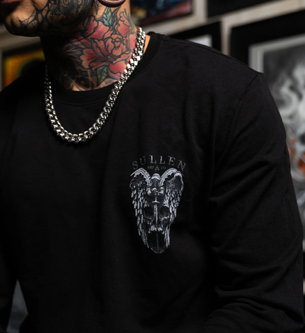 WINGED JUSTICE FRENCH TERRY LONG SLEEVE