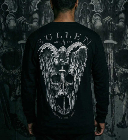 WINGED JUSTICE FRENCH TERRY LONG SLEEVE