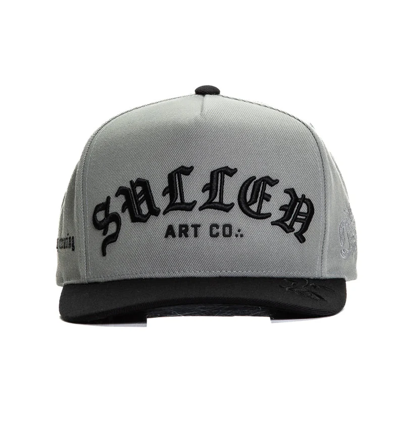 ROCK SCRIPT SNAPBACK - DARK CHARCOAL