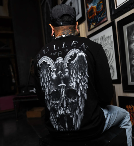 WINGED JUSTICE FRENCH TERRY LONG SLEEVE